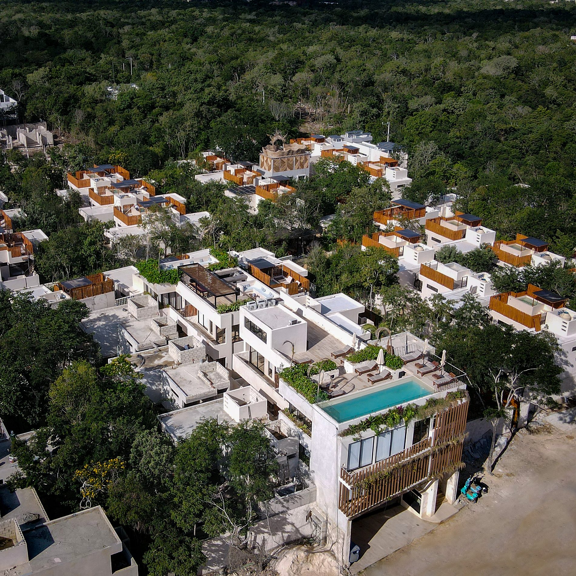 Vista aérea del complejo — Focus Tulum